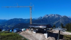 Bouw van de nieuwe Angeralm lift in Dachstein West.